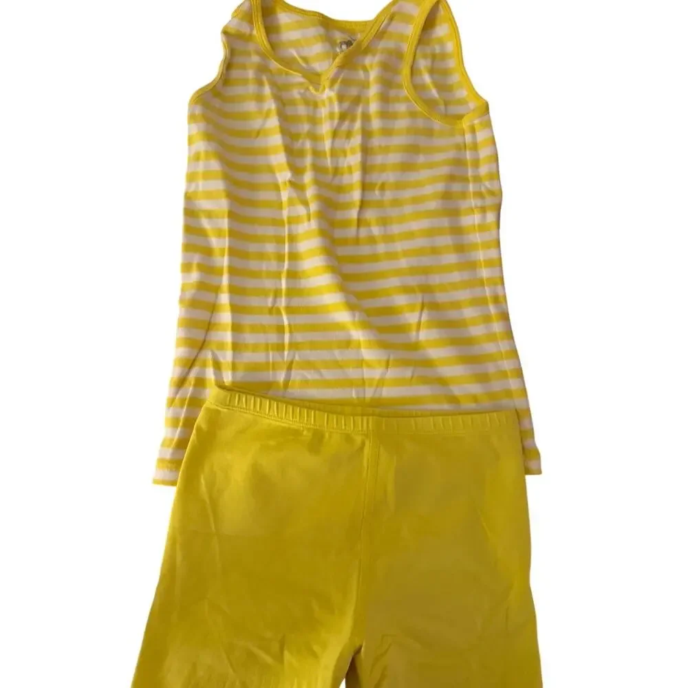 Primary Yellow Stripe Tank and shorts set size 10